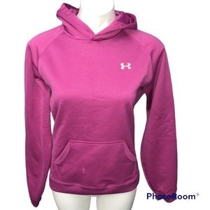 Under Armour Magenta Pink Hoodie Hooded Sweatshirt - Size Small